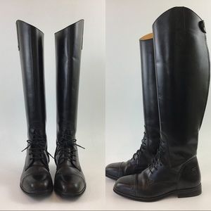 TUFFRIDER Equestrian Black Leather Riding Boots